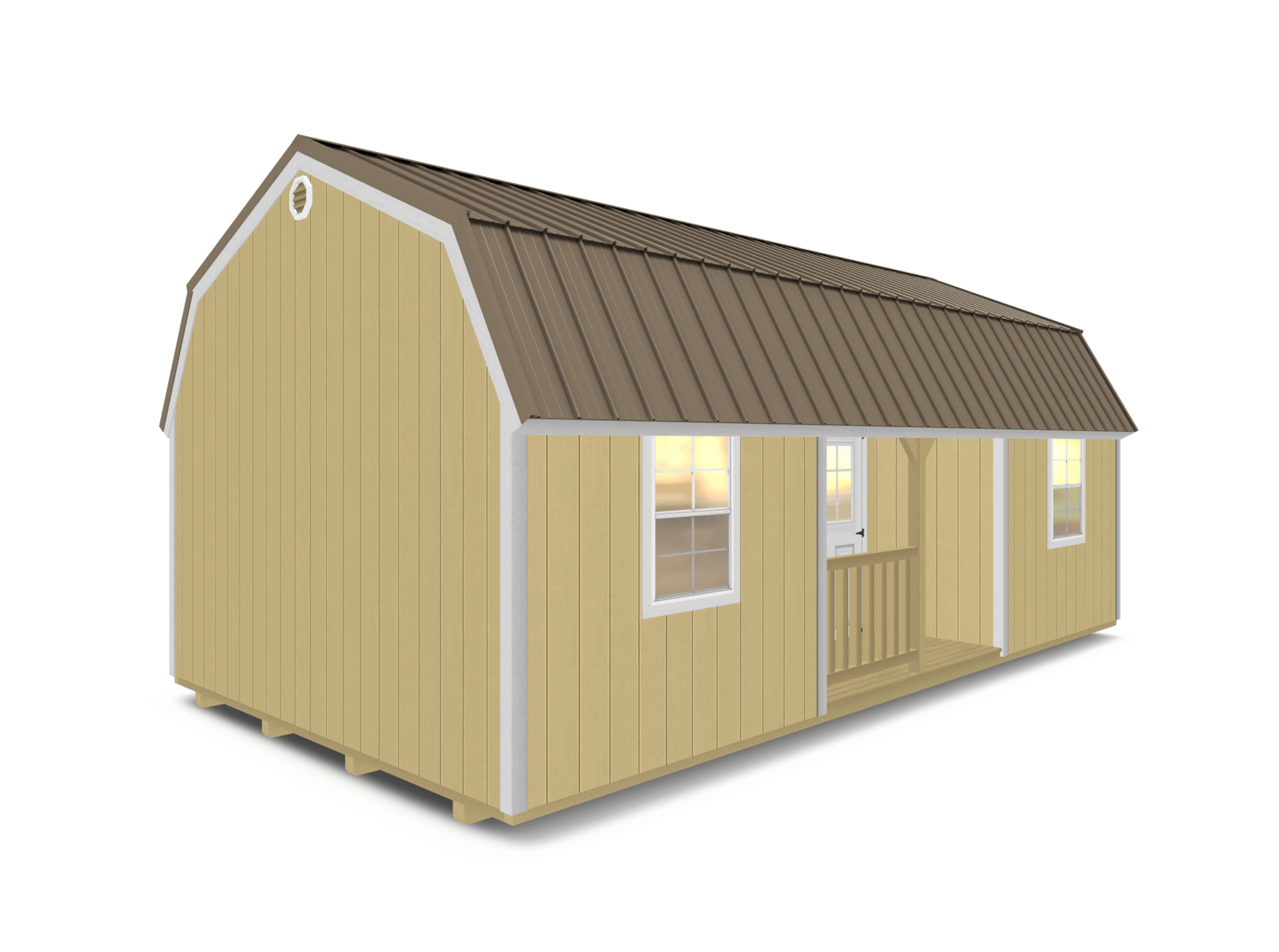 Elite Center Porch Lofted Cabin